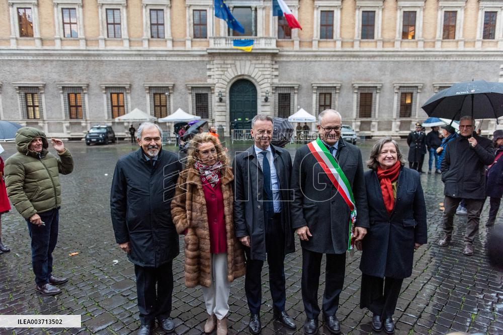 The French Embassy Facade inauguration - Rome