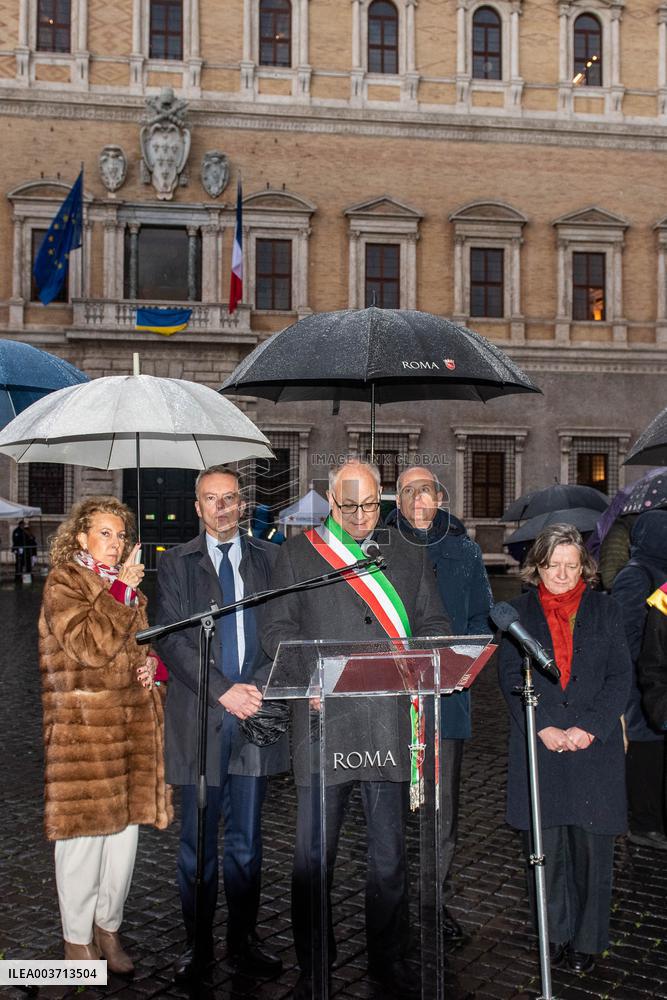The French Embassy Facade inauguration - Rome