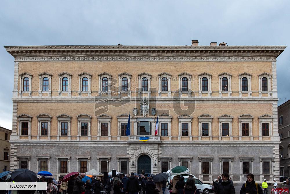 The French Embassy Facade inauguration - Rome
