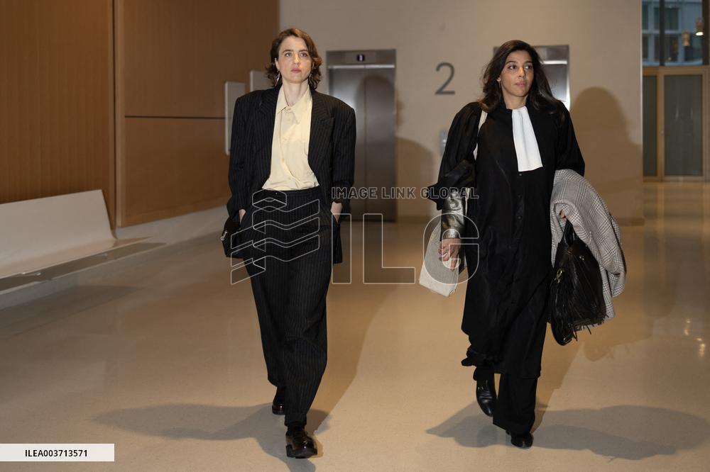 Day 2 of the Trial of Christophe Ruggia accused of sexually assaulting Adele Haenel - Paris