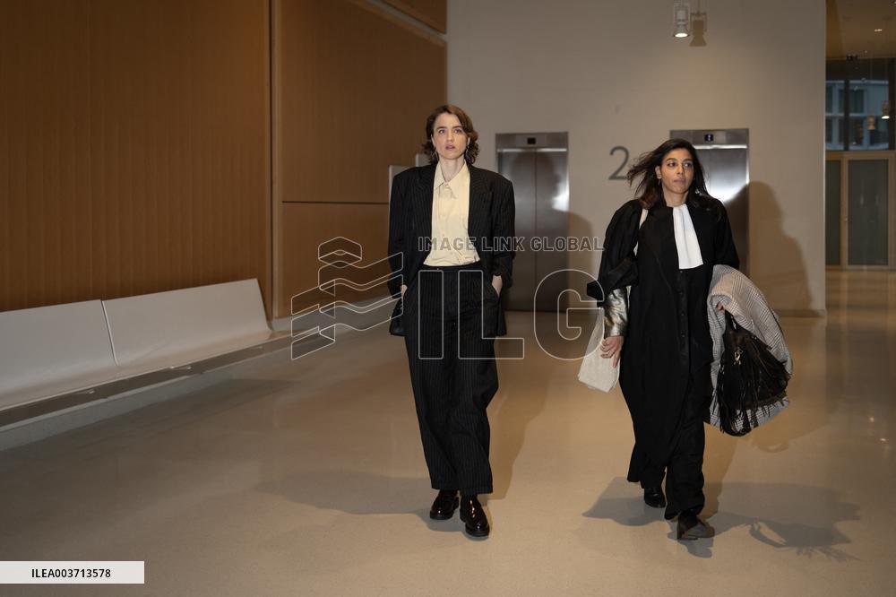 Day 2 of the Trial of Christophe Ruggia accused of sexually assaulting Adele Haenel - Paris