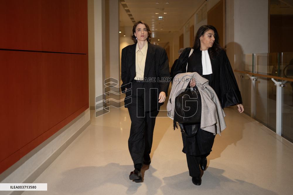 Day 2 of the Trial of Christophe Ruggia accused of sexually assaulting Adele Haenel - Paris