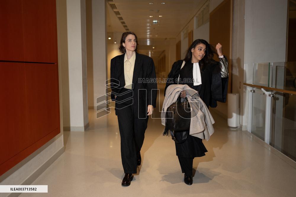 Day 2 of the Trial of Christophe Ruggia accused of sexually assaulting Adele Haenel - Paris