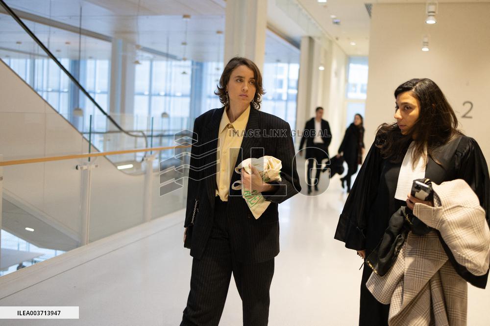 Day 2 of the Trial of Christophe Ruggia accused of sexually assaulting Adele Haenel - Paris