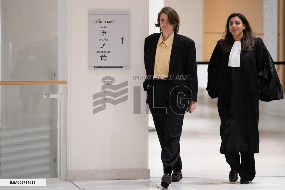 Day 2 of the Trial of Christophe Ruggia accused of sexually assaulting Adele Haenel - Paris