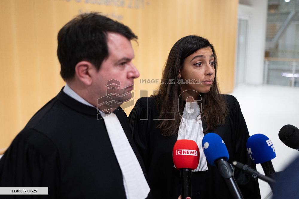 Day 2 of the Trial of Christophe Ruggia accused of sexually assaulting Adele Haenel - Paris