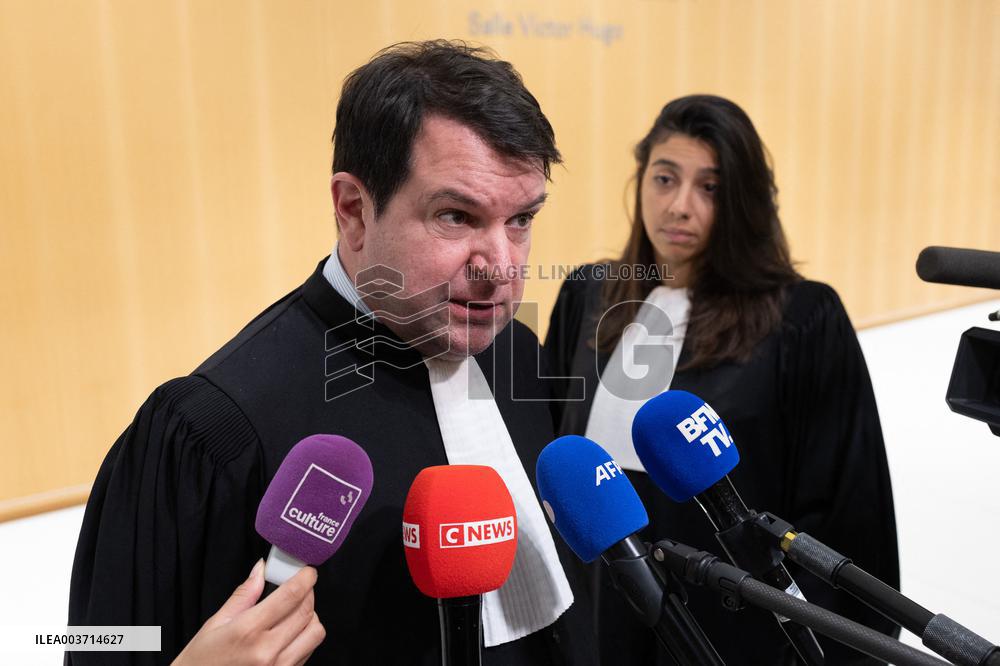Day 2 of the Trial of Christophe Ruggia accused of sexually assaulting Adele Haenel - Paris