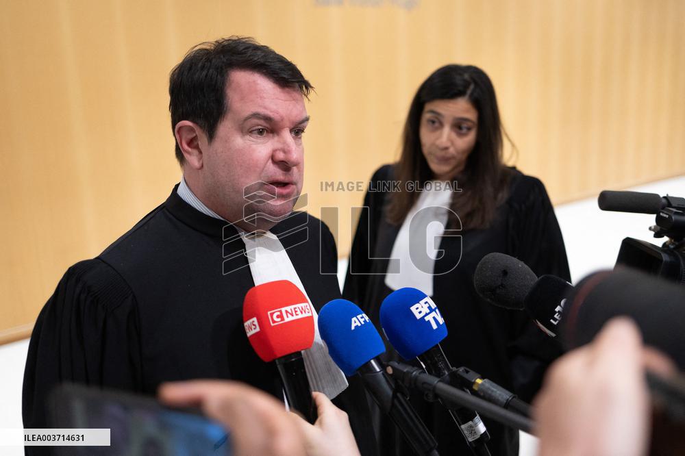 Day 2 of the Trial of Christophe Ruggia accused of sexually assaulting Adele Haenel - Paris