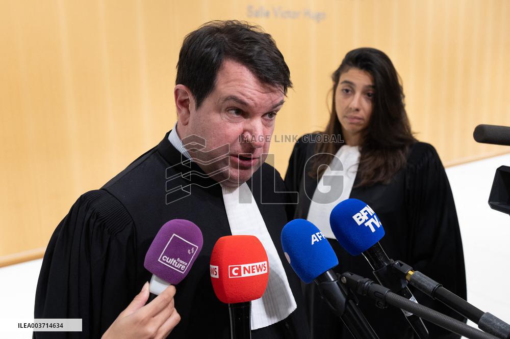 Day 2 of the Trial of Christophe Ruggia accused of sexually assaulting Adele Haenel - Paris