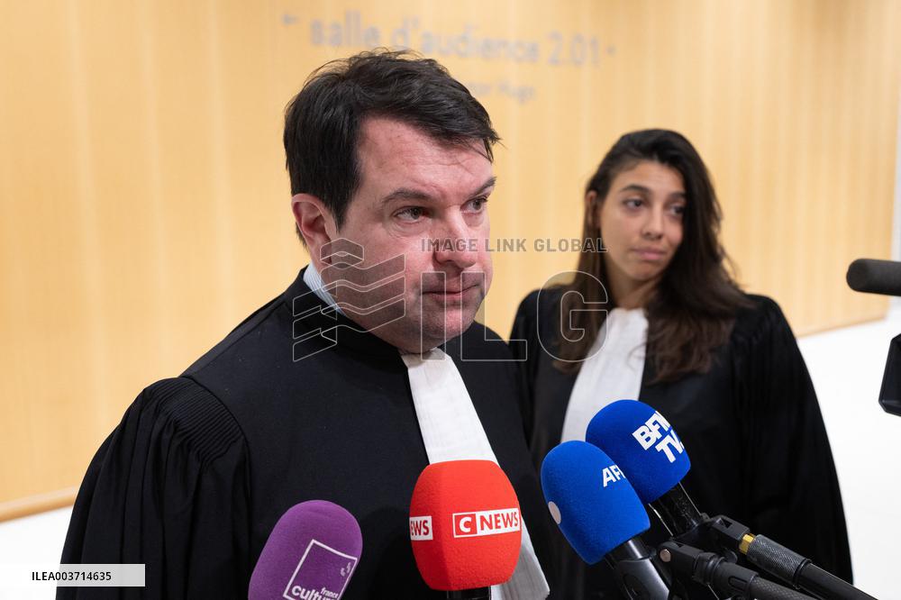 Day 2 of the Trial of Christophe Ruggia accused of sexually assaulting Adele Haenel - Paris