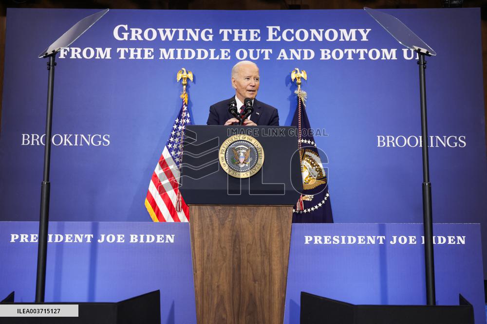 DC: President Biden Delivers Remarks on his Economic Policy at the Brookings Institution