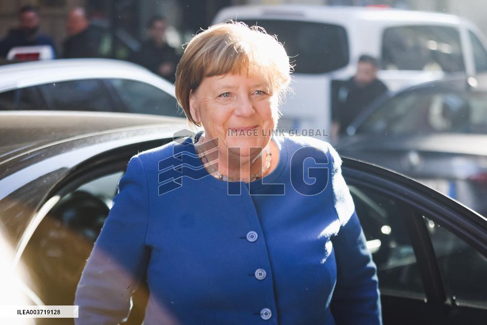 Angela Merkel Arrives At Her Book Signing - Milan