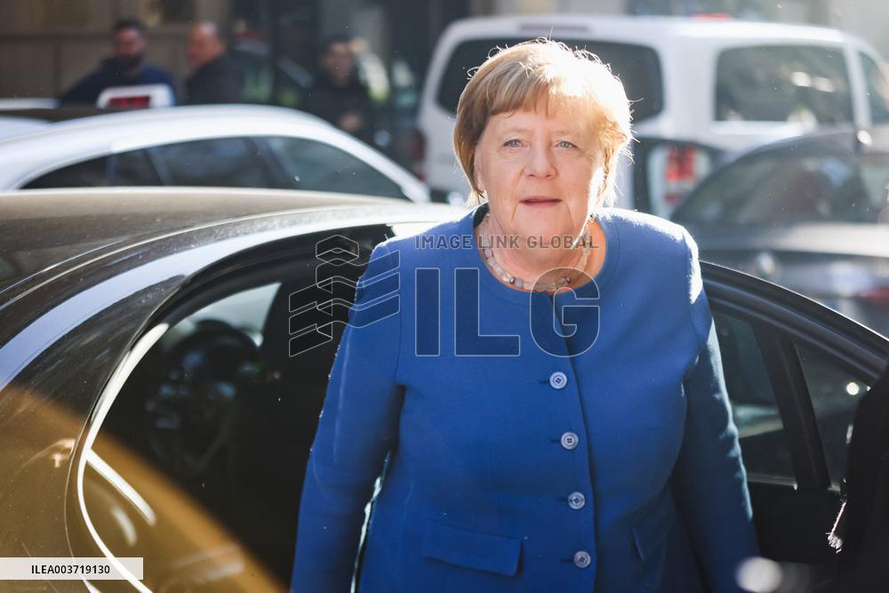 Angela Merkel Arrives At Her Book Signing - Milan
