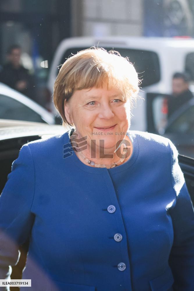 Angela Merkel Arrives At Her Book Signing - Milan