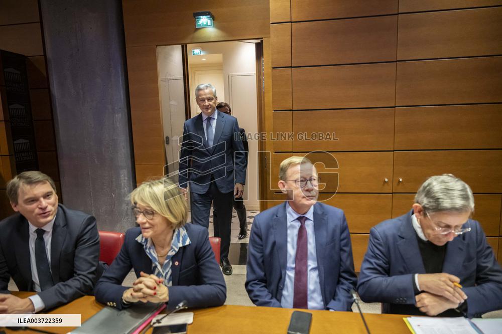Bruno Le Maire Hearing - Paris, France