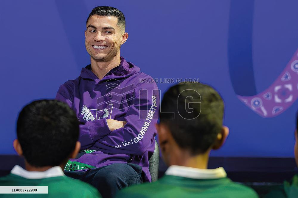 Ronaldo Celebrates For Saudi Arabia FIFA World Cup 2034 - Riyadh