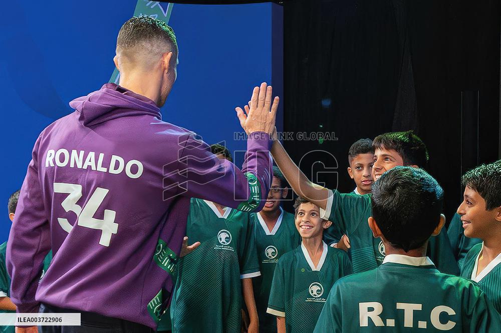 Ronaldo Celebrates For Saudi Arabia FIFA World Cup 2034 - Riyadh