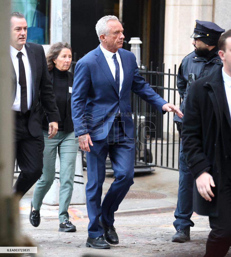 Robert F. Kennedy Jr. Leaves New York Stock Exchange - NYC