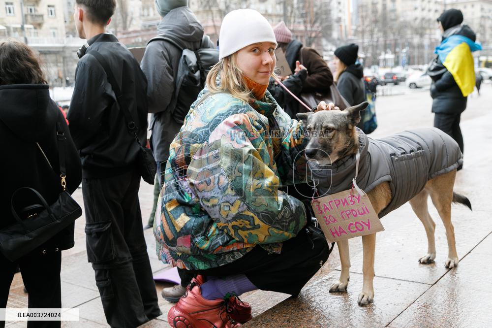 "Money For ZSU" rally in Kyiv