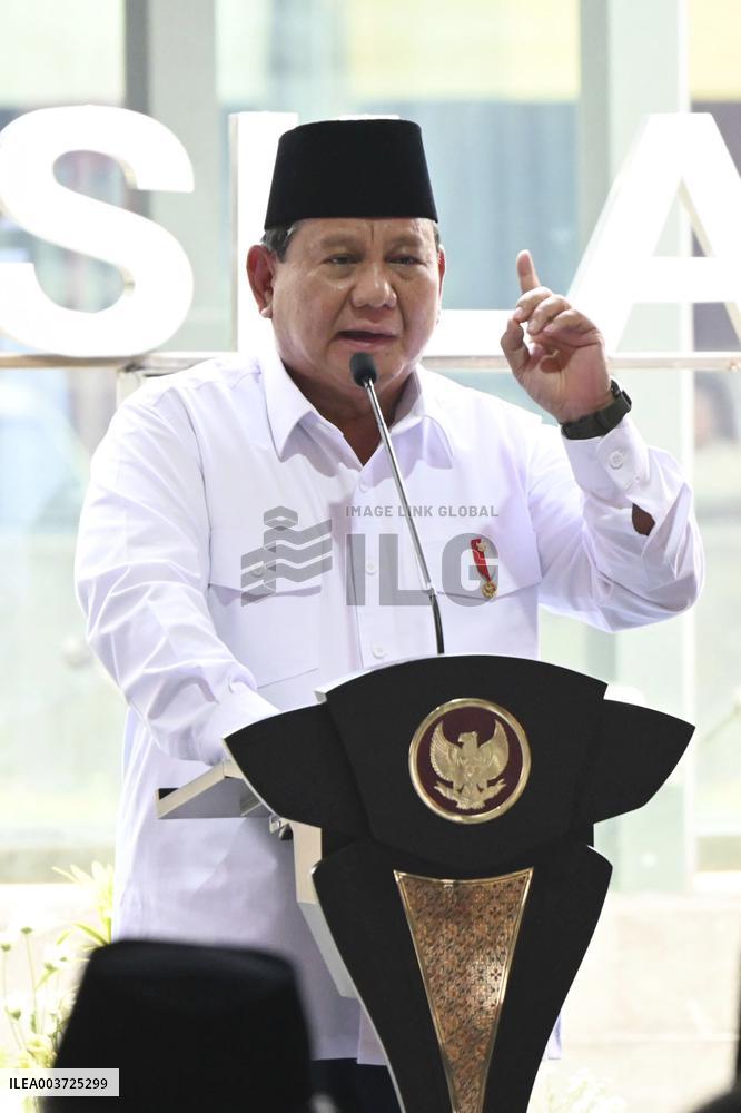 Indonesian President Prabowo Subianto
