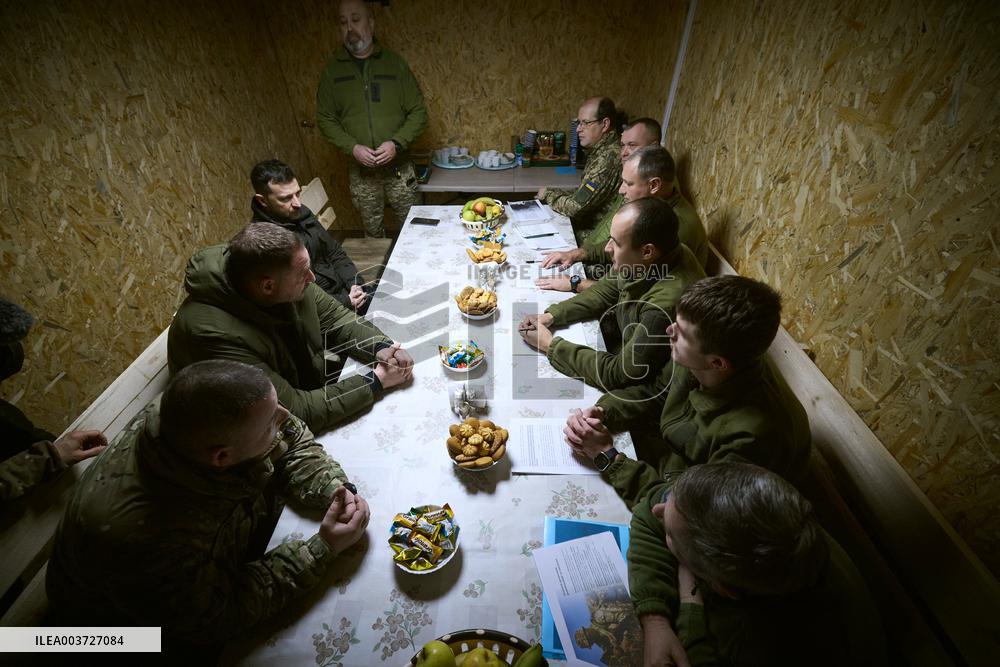 Zelenskyy Visits Fronline Troops - Zaporizhzhia