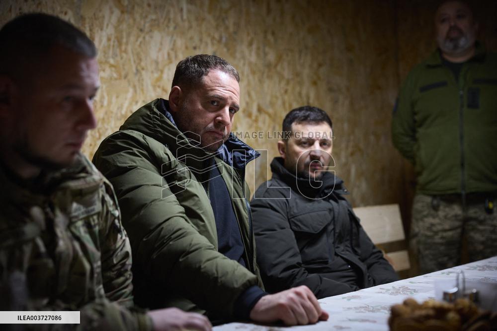 Zelenskyy Visits Fronline Troops - Zaporizhzhia