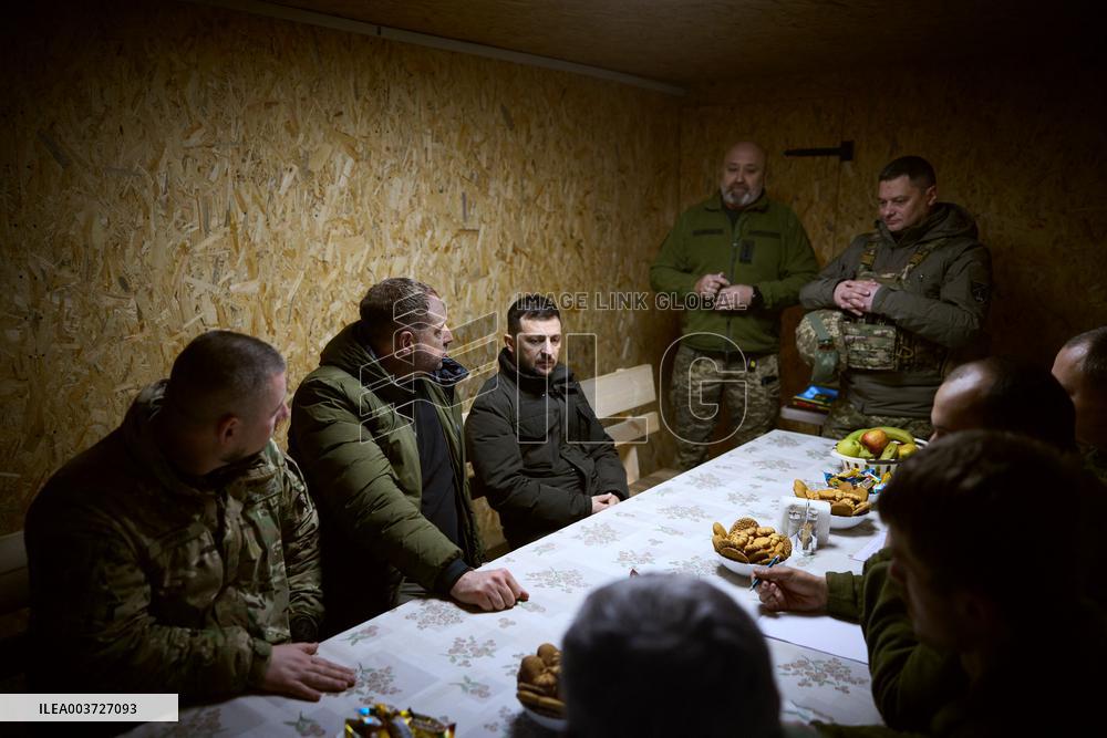 Zelenskyy Visits Fronline Troops - Zaporizhzhia