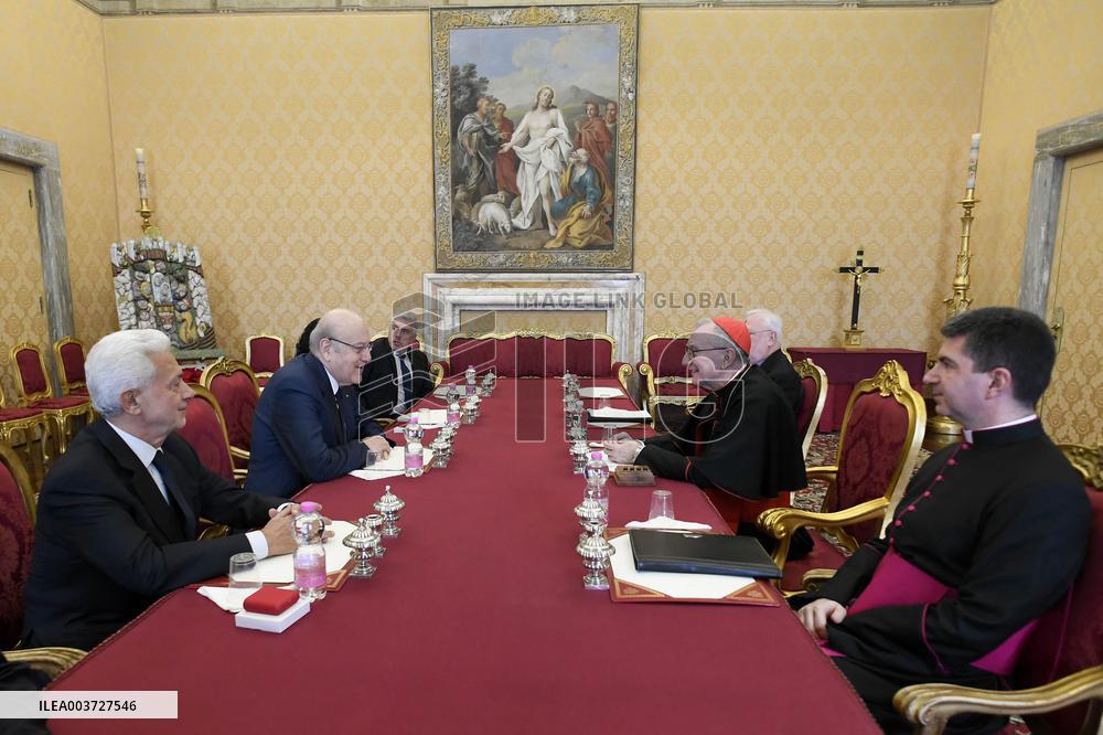Pope Francis Meets With Najib Mikati - Vatican