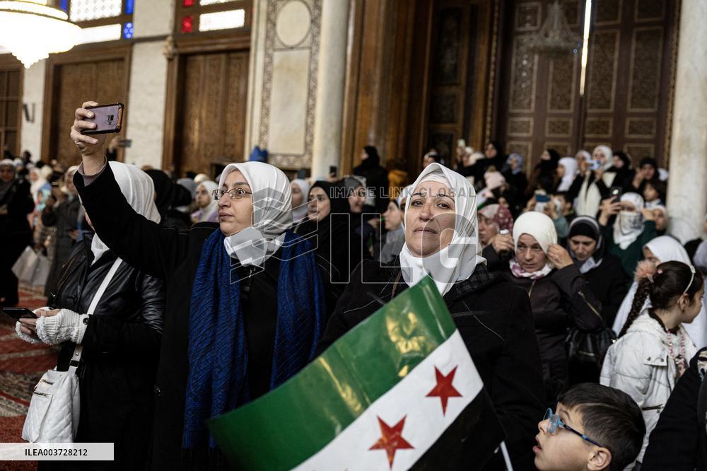 First Friday Prayer At Umayyad Mosque Since Assad’s Fall - Damascus