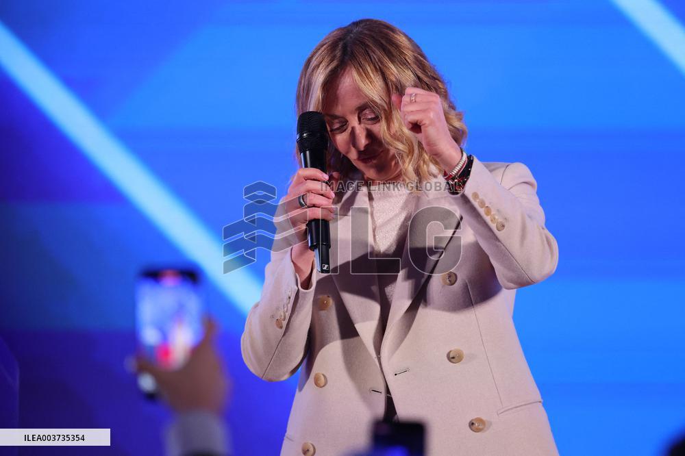 Politic:  Giorgia Melo Atreju 204 at Circo Massimo in Rome