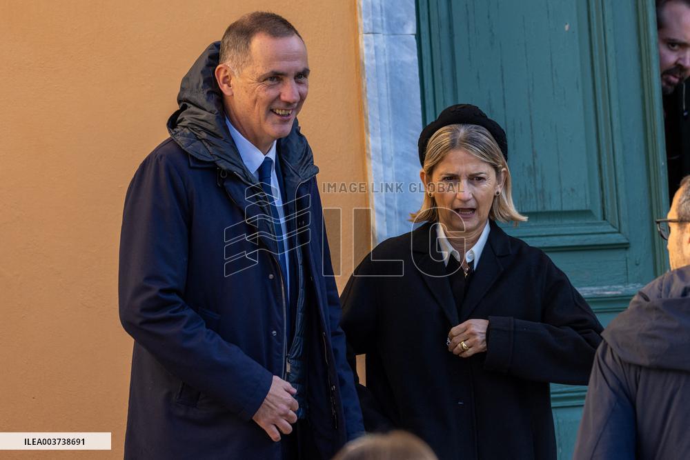 Pope Francis arrives at the Santa Maria Assunta Cathedral - Ajaccio