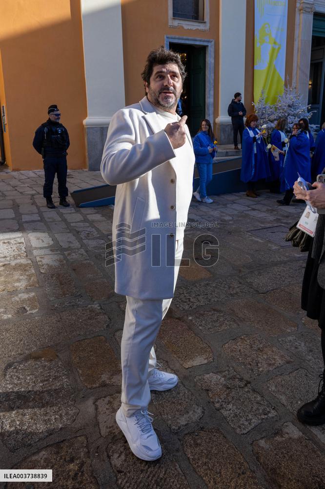 Pope Francis arrives at the Santa Maria Assunta Cathedral - Ajaccio