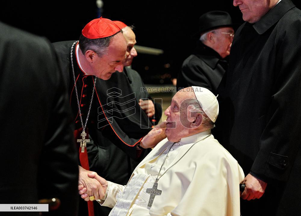 Pope Francis And Macron Meet - Ajaccio