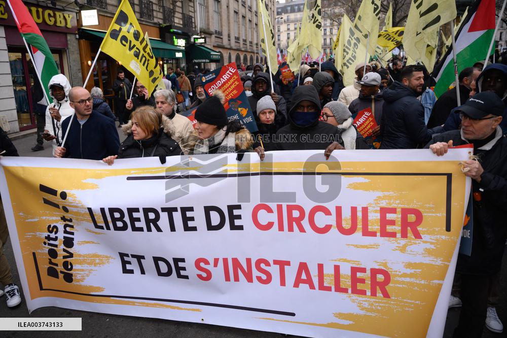 March For Migrants Rights - Paris