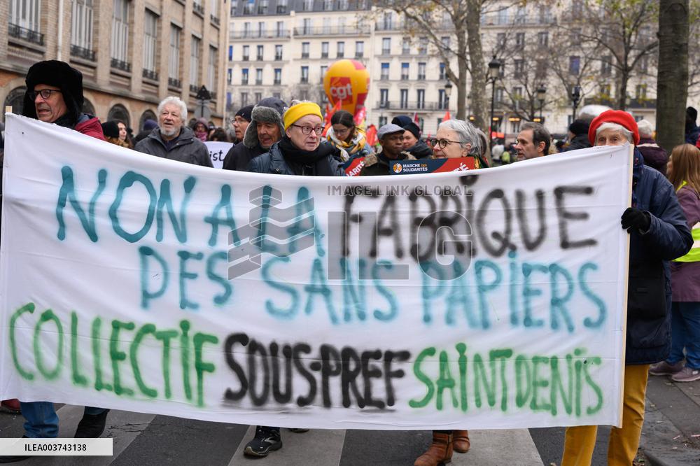 March For Migrants Rights - Paris