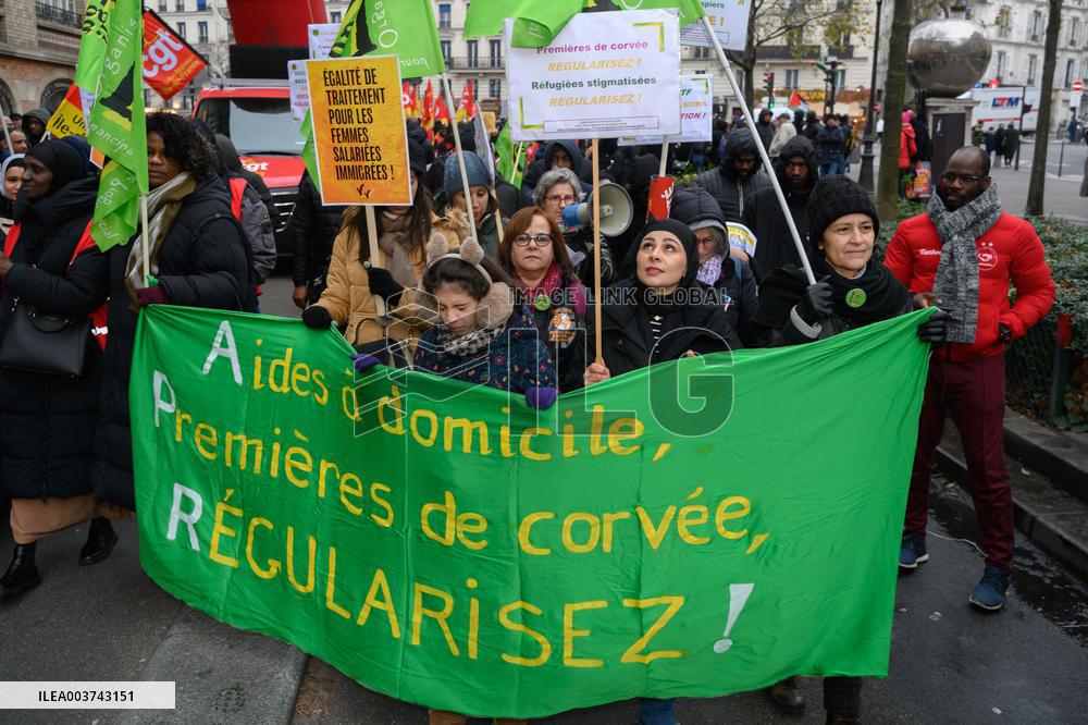 March For Migrants Rights - Paris
