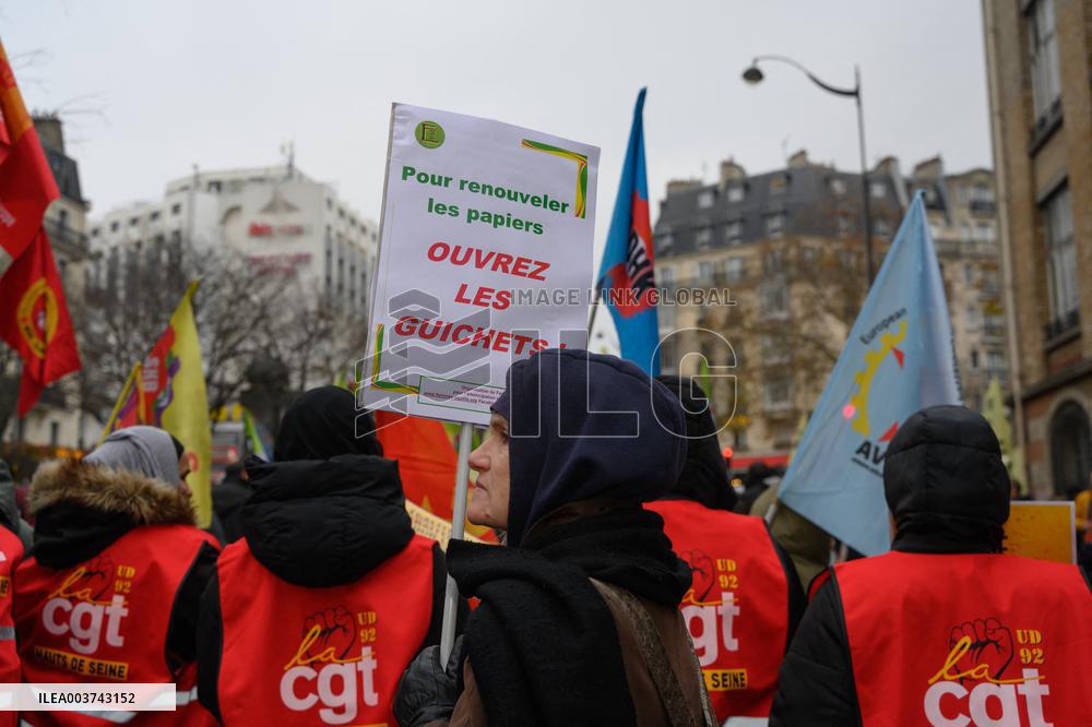 March For Migrants Rights - Paris