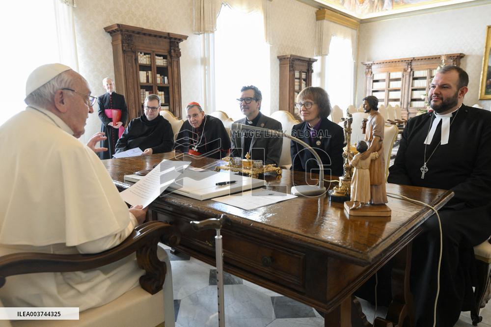 Pope Francis Receives A World Methodist Council Delegation - Vatican
