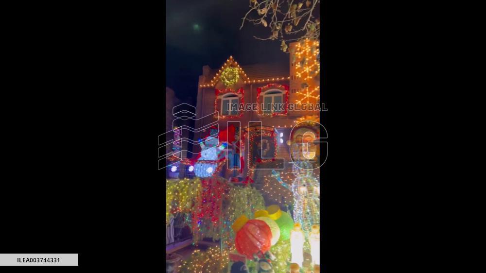 US: Dyker Heights Christmas Light Displays In Brooklyn, New York