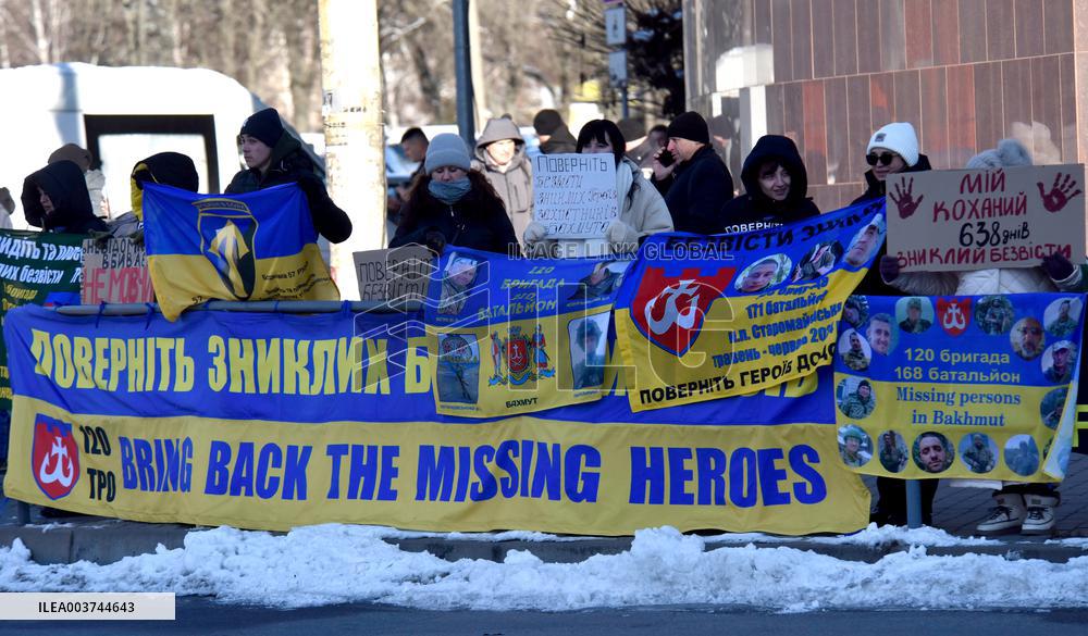 Weekly rally in support of Ukrainian POWs in Vinnytsia