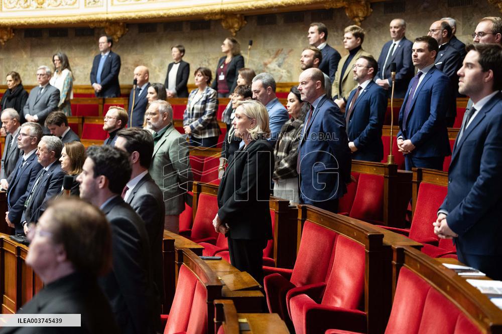 Vote on the special budget draft law at the National Assembly - Paris
