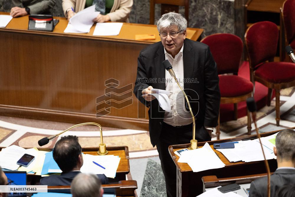 Vote on the special budget draft law at the National Assembly - Paris