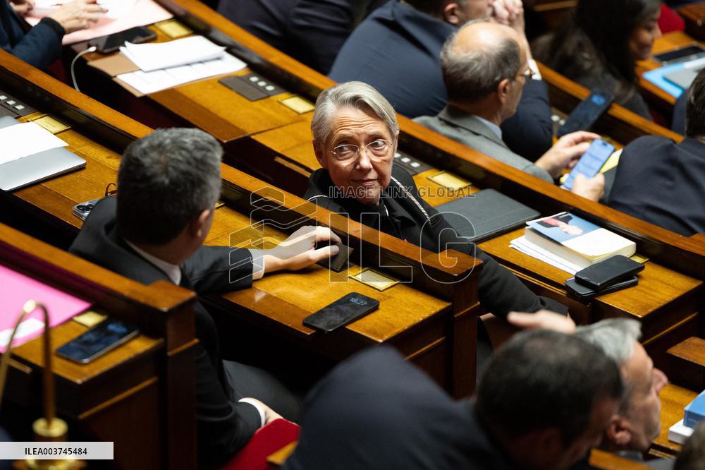 Vote on the special budget draft law at the National Assembly - Paris