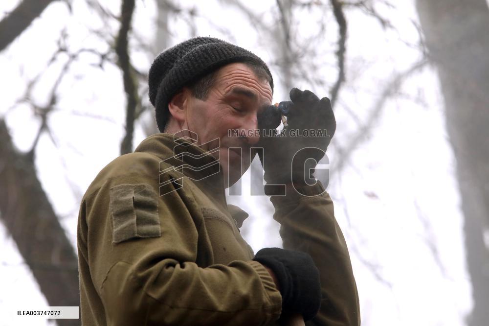 Construction of fortifications in Kharkiv sector