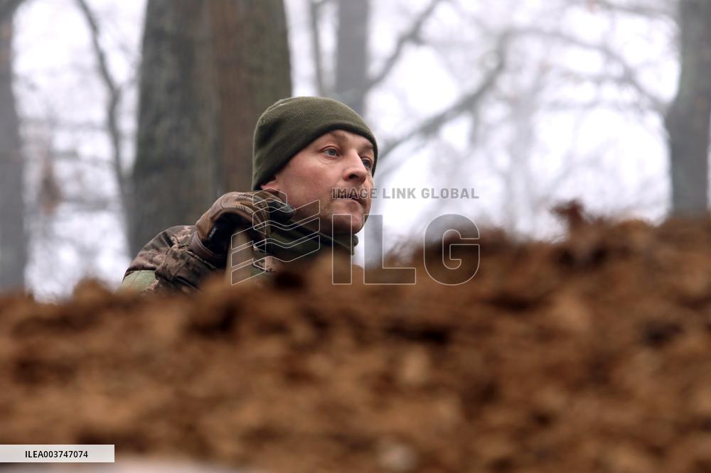 Construction of fortifications in Kharkiv sector