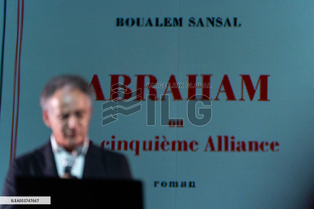 Event for the release of Boualem Sansal - Paris AJ