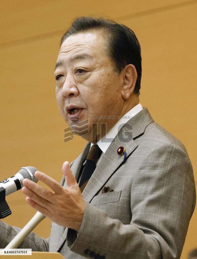 Japan main opposition party head Noda