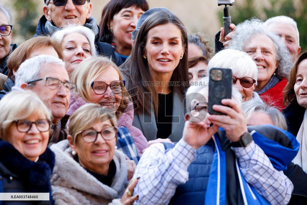 Queen Letizia At FUNDEU Journalism Congress - Spain
