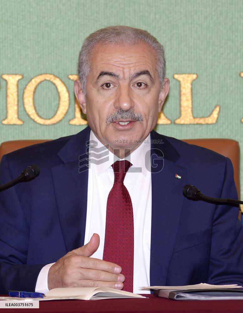 Ex-Palestinian PM Shtayyeh in Tokyo