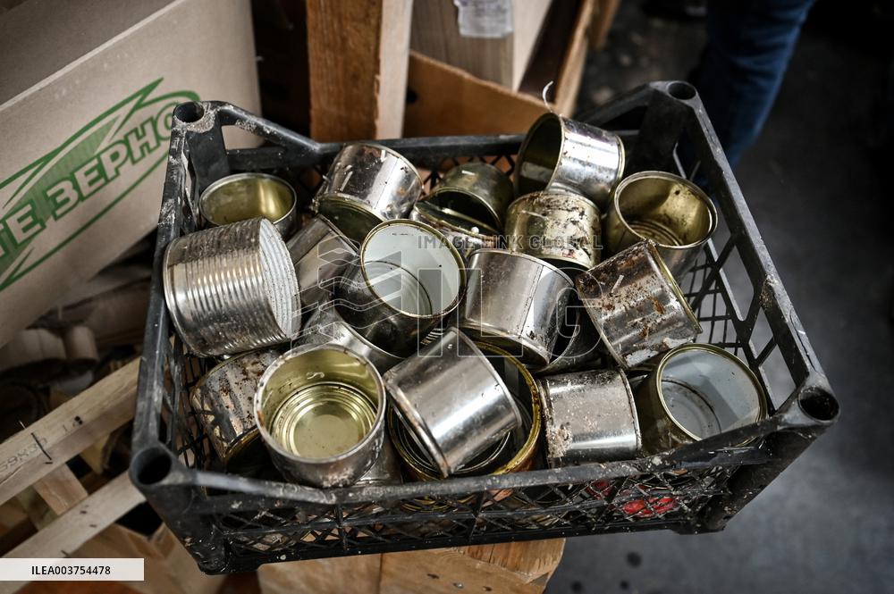 Volunteers make trench candles for soldiers in Zaporizhzhia